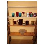Vintage Glassware, Pitchers, Cake Server