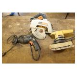 B&D Circular Saw, 3/8' Drill, Finishing Sander
