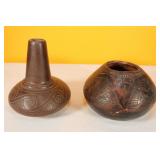 Clay Pottery Vases (2)