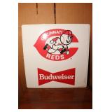 Cincinnati Reds Budweiser Tin Sign