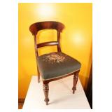 Antique Chair with Needlepoint Seat