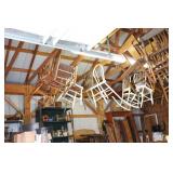 Large Lot of Antique Wooden Chairs