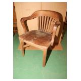 Antique Wooden Office Chair