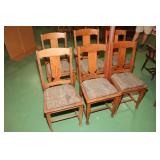 Dining Chairs (5), Arm Chair (1)