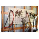 Shelf Lot - Saws, Cultivator Heads, etc.