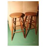 Oak Barstools (2)