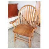 Arrowback Oak Armchair