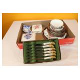 Royal Crown Derby Plates, Knives, etc.