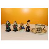 Royal Doulton Figurines (4), & Mug