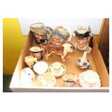 Toby Jugs, Cup & Saucers, British Bull Dog, etc.