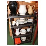 Shelf Lot - Platters, PItchers, Jardinaires, etc.
