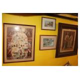 Misc. Framed Pictures/Prints (4)