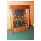Antique Wood Framed Mirror