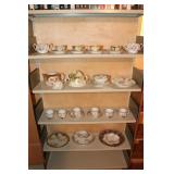 Shelf Lot - German Cups & Saucers, etc.