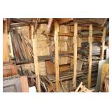 Antique Table Leaves & Doors (Shelf Lot)