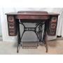 Antique Singer Sewing Machine Table with Machine
