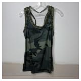 9-Qty Camo Racerback Tank Tops