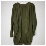 3-Qty Green Batwing Cardigans
