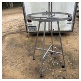 1-Qty 36" Round Folding Rack w/ Rectangular Tubing