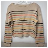 16-Qty Khaki Striped Sweaters