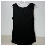 27-Qty Black Flowy Tank Tops
