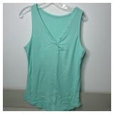 28-Qty Teal Ribbed Tank Tops
