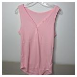 29-Qty Pink Ribbed Tank Tops