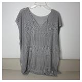 11-Qty Grey Crochet Knit Bathing Suit Cover Ups