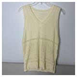 10-Qty Cream Crochet Sexy Cami Tank Tops