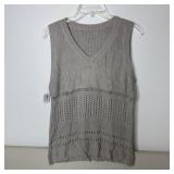 26-Qty Grey Crochet Sexy Cami Tank Tops