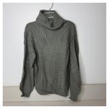 3-Qty Grey Turtleneck Knit Sweaters