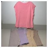 9-Qty Assorted Sleeveless Crew Neck Work Out Tops