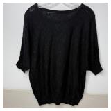13-Qty Black Short Sleeve Lightweight Sweaters
