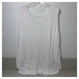 26-Qty Summer Flowy White Sleeveless Tunics