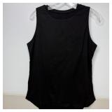 23-Qty Black Tank Tops W/ Pocket