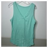 25-Qty Teal Ribbed Tank Tops