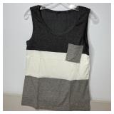 13-Qty Color Block Tank Tops W/Pocket