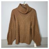 14-Qty Brown Batwing Baggy Knit Sweaters