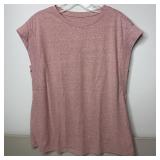 7-Qty Light Purple Sleeveless Crew Neck Work Out