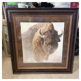 37"x36" Framed Robert Bateman Buffalo Print