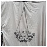 16" Iron Hanging Planter, Metal Flower Basket