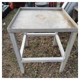 30-1/2"x30-1/2"x39"tall Aluminum Worktable