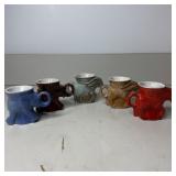 (5) Frankoma Mugs Elephant & Donkey Political