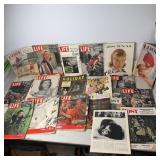 25) Vintage Magazines- Life, Look, Journal, & More
