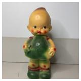 12" Antique Kewpie Doll Wings Bank Chalkware