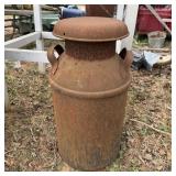 Antique Farm Metal Milk Dairy Jug Container