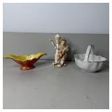 Orange/Yellow Ceramic Candy Dish, Porcelain