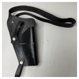 Vintage Military Black Leather Shoulder Holster