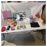 Table Lot 81- Scrabble Boards, Socks, Bunny