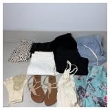 Cloth Lot- Sandles, Gloves, New American Eagle